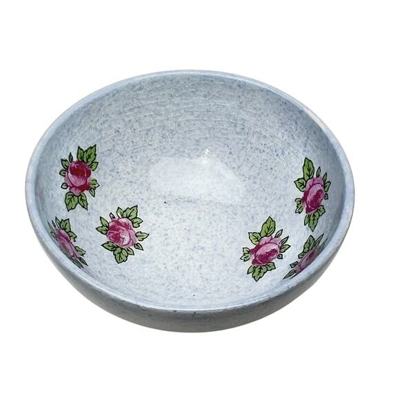 Vintage Mini Creamer And Bowl Lancaster Sandland Pink Flowers Hanley England - Picture 7 of 16